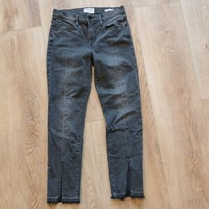 FRAME Le Nouveau Straight Jeans | Women’s Size 27 | Charcoal Gray Skinny Denim